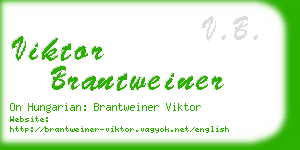 viktor brantweiner business card